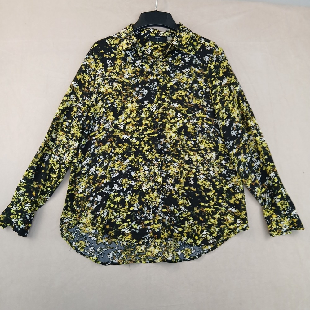 Tahari Medium Womens Shirt Blouse Long Sleeve Button Up 20x25